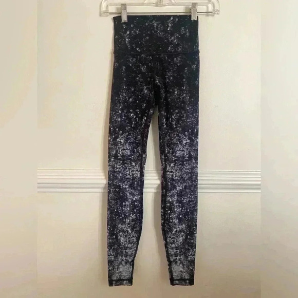 Lululemon Wunder Under Hi- Rise Tight Nulux Multi Black Style # W5AQOS Size 4 - Picture 5 of 7